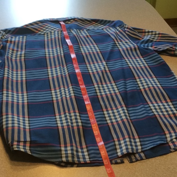 Penguin by Munsingwear Blue Button Down Plaid -L - Picture 11 of 16